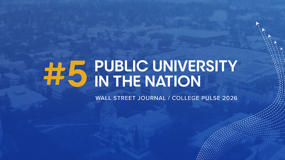 The Wall Street Journal has ranked SJSU as the #5 best public university in the nation and #17 overall.