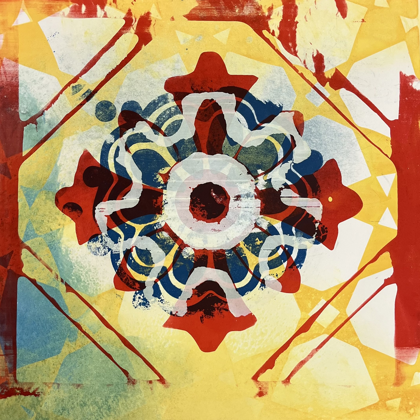 Print by Irene Carvajal Colorful Abstract Print by Irene Carvajal