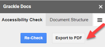 Export to PDF using Grackle
