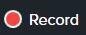 Record button in the Camtasia Editor