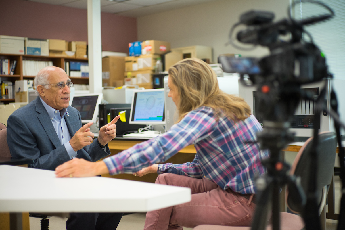 an interview in progress