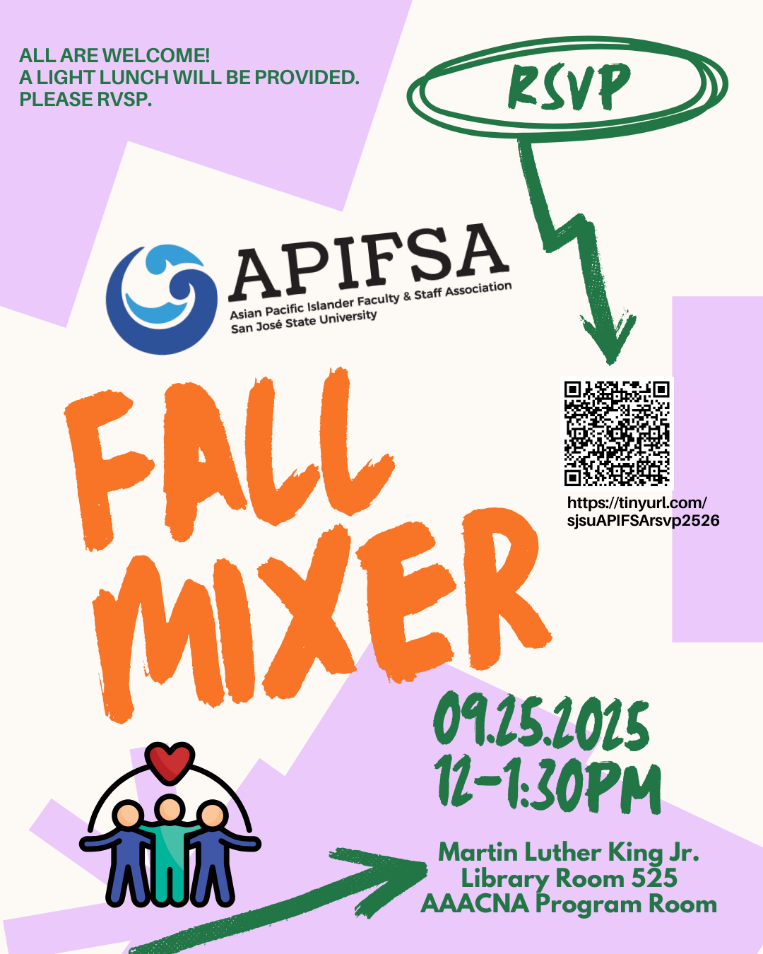 Purple and White background with Fall Mixer and APIFSA in text.
