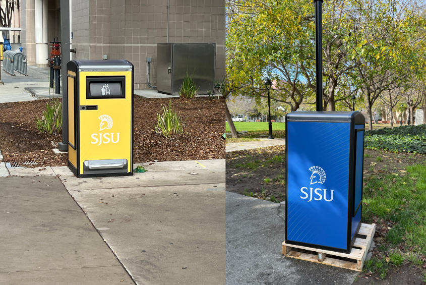 BigBelly waste receptacles on campus