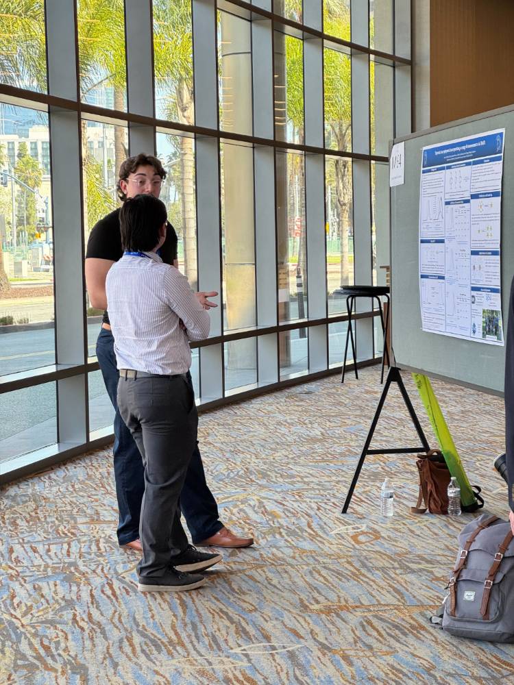 Jacob at his ACS poster Jacob at ACS rockin it