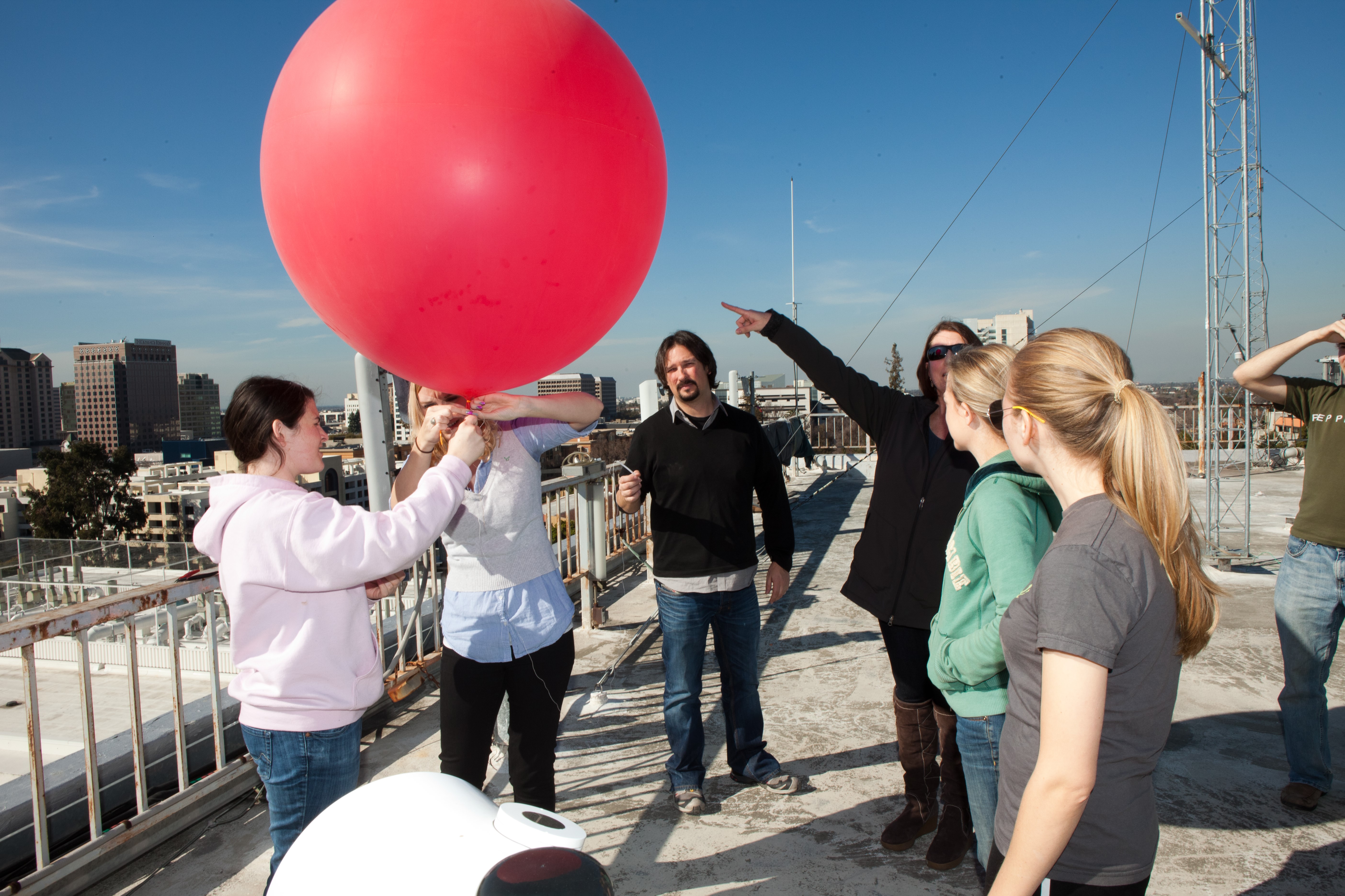 Weather Balloon and Students