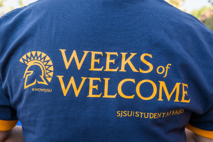Weeks of Welcome on a tshirt